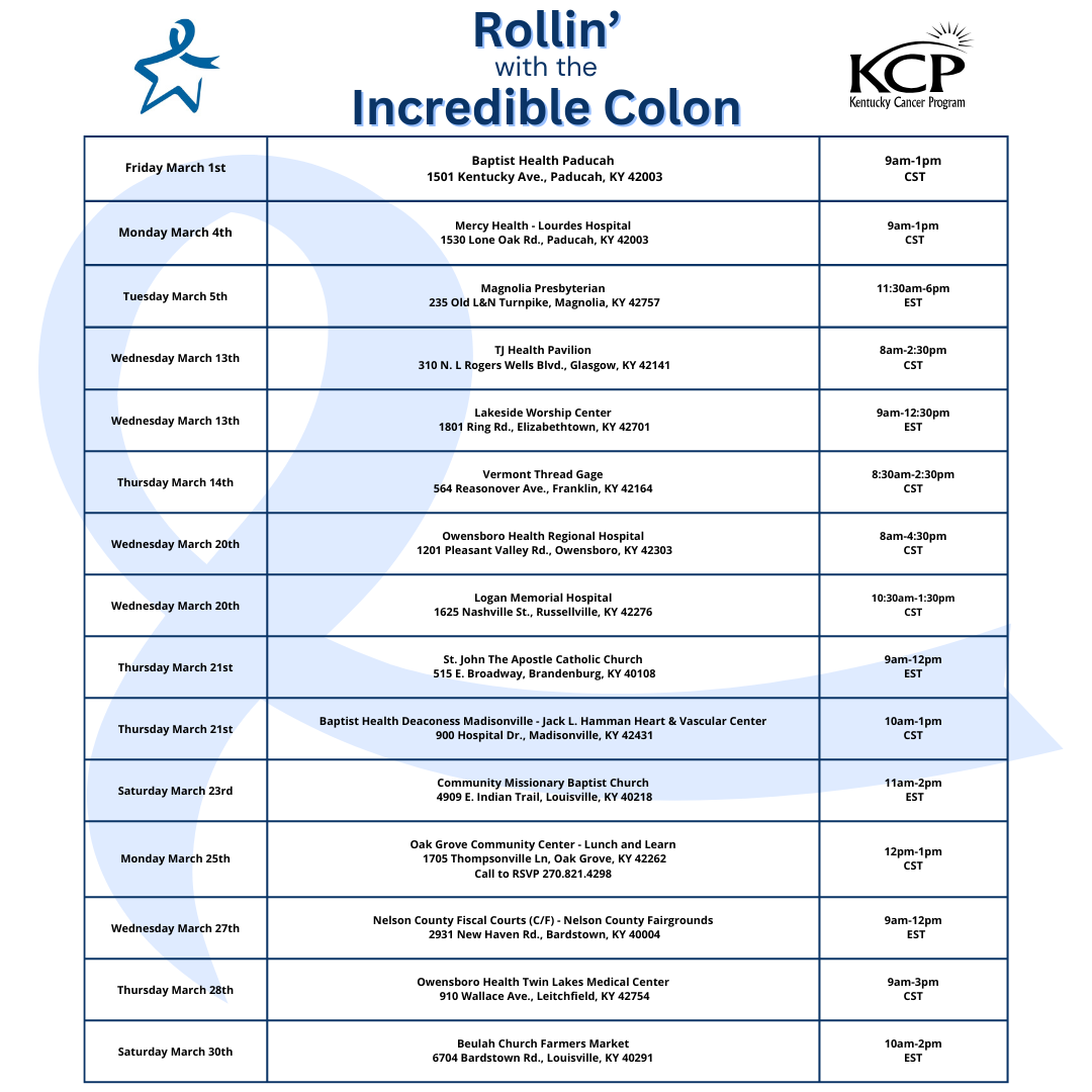 Inflatable Colon Tour Kentucky Cancer Program